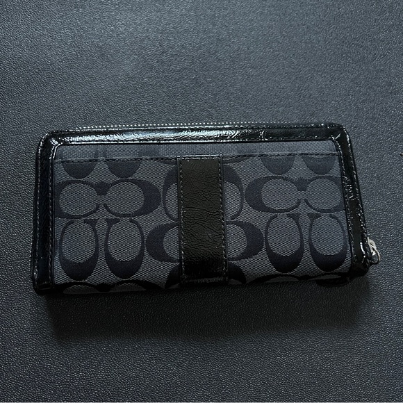 Coach Signature Canvas Fabric Leather Handbag and Billfold Wallet 2 PC Bundle - Picture 7 of 11